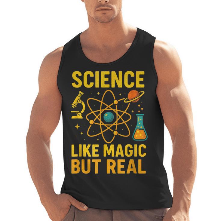 Science Like Magic But Real Nerdy Teacher Men Tank Top, Science Teacher Gifts, trending gift