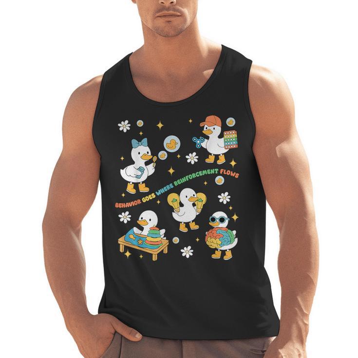 Silly Goose Behavior Analyst RBT ABA Therapy SPED Teacher Men Tank Top