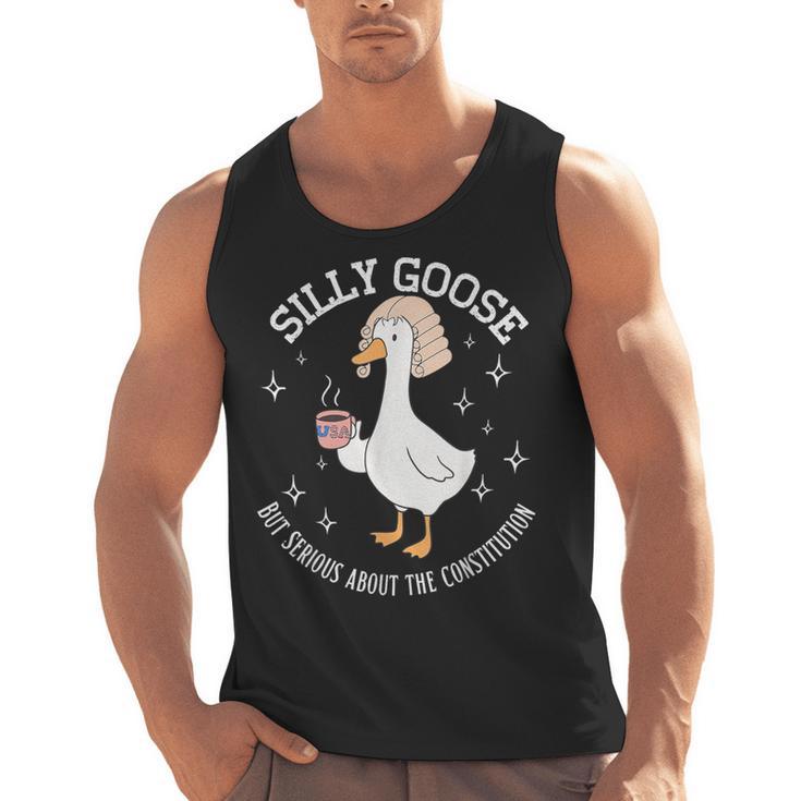 Silly Goose Constitution History Teacher Middle School Men Tank Top