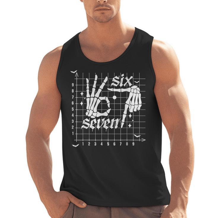 Six Seven Coordinate 67 Skeleton Math Teacher 67 Men Tank Top