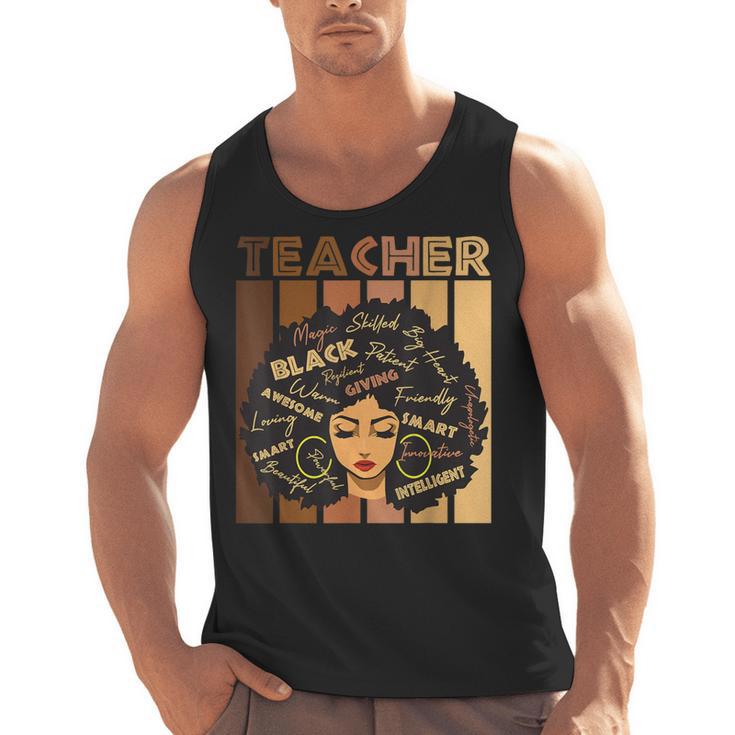 Smart Teacher Afro Girl Melanin African American Wowen Men Tank Top