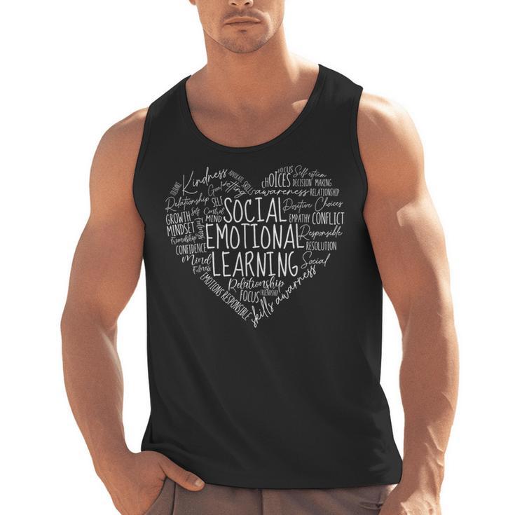Social Emotional Learning Heart Counselor Teacher SEL Kind Men Tank Top, trending gift Social Emotional Learning Heart Counselor Teacher SEL Kind Men Tank Top, trending gift