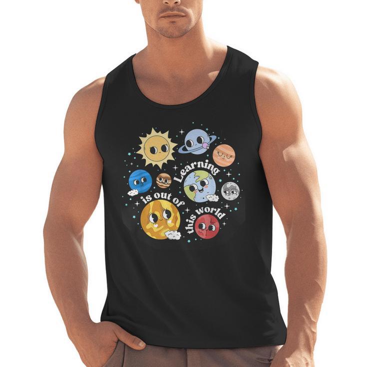 Solar System Learning Is Out Of This World Science Teacher Men Tank Top