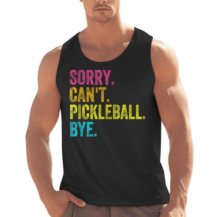 Sorry Can't Pickleball Bye Teacher Student Sport Men Tank Top