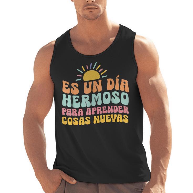 Spanish Multilingual Teacher Dual Languages Bilingual Men Tank Top