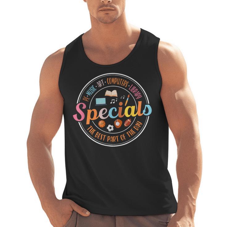 Special Teacher Music Art Library Physical Education Men Tank Top