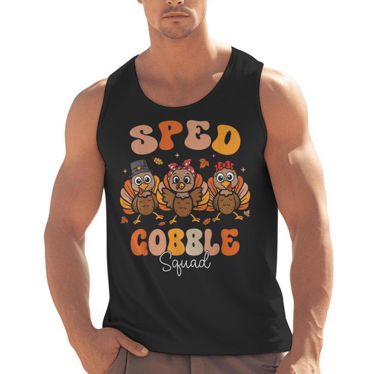 Sped Teacher Gobble Squad Thanksgiving Special Education Men Tank Top