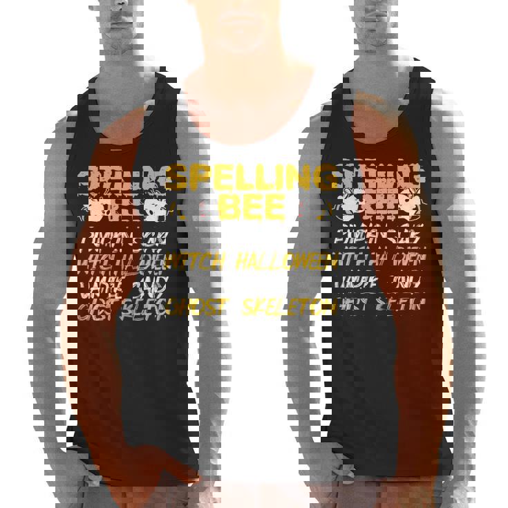 Spelling Bee Costume For a Halloween Teacher Pun Women Men Tank Top