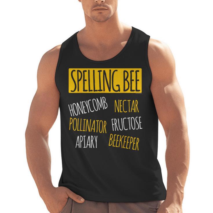 Spelling Bee Halloween Pun Costume Beekeeper Teacher Men Tank Top