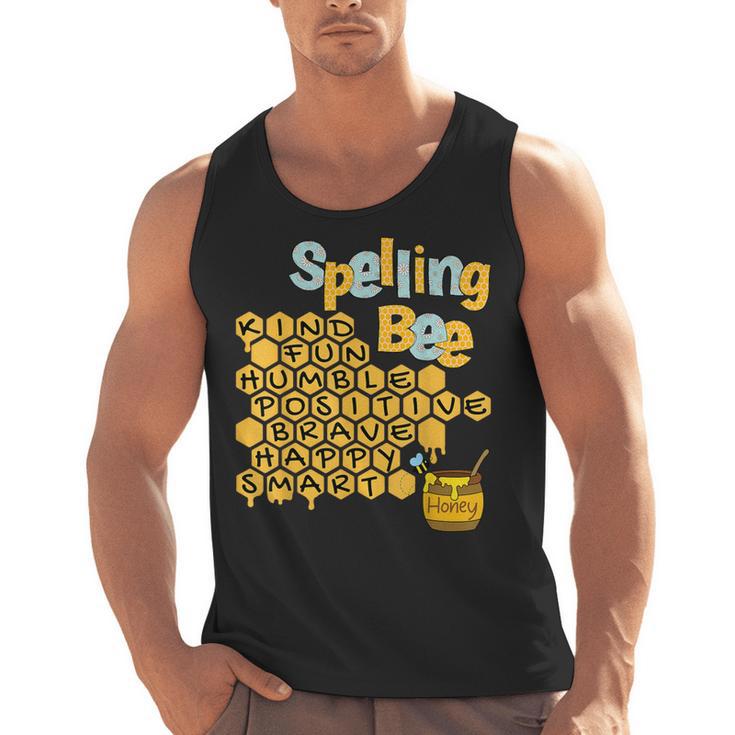 Spelling Bee Kind Positive Kindness Women Teacher Men Tank Top