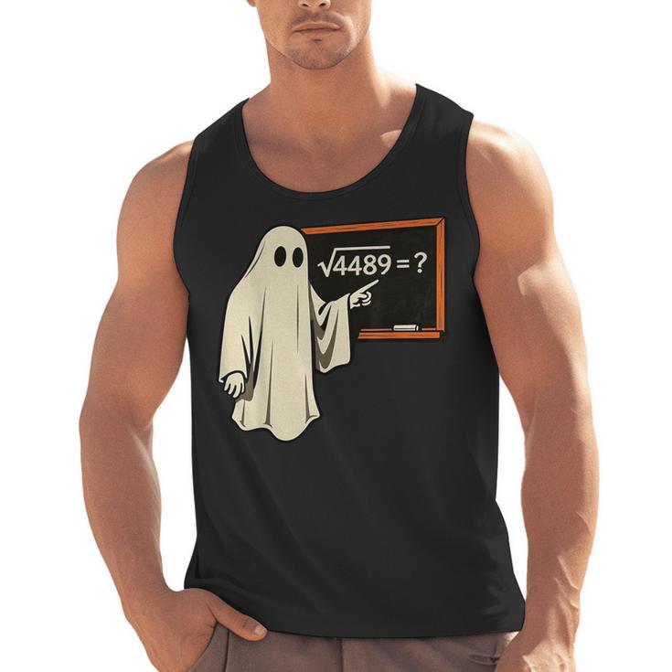 Square Root 67 Ghost Math Teacher 4489 Meme Halloween Men Tank Top