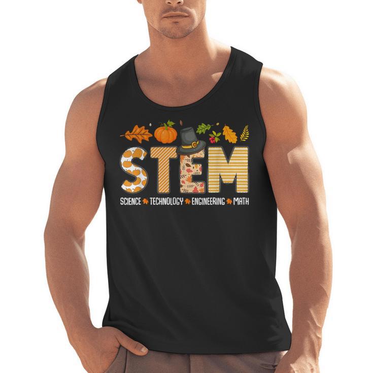 STEM Teacher Thanksgiving Grateful Educator Science Class Men Tank Top