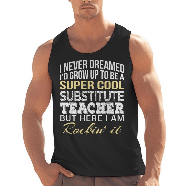Substitute Teacher T Shirt School Tee Men Tank Top
