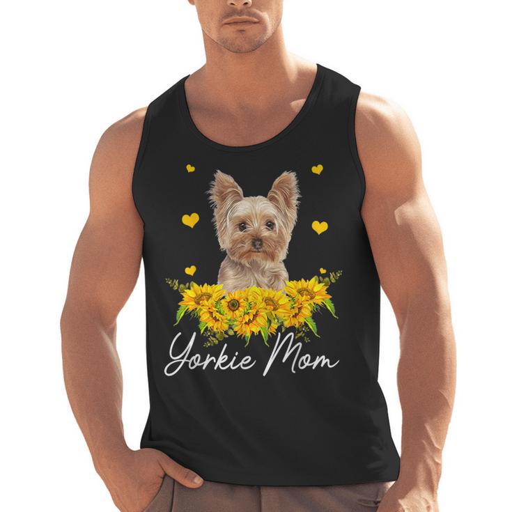 Sunflower Yorkie Mom Dog Lover Men Tank Top, Mom Gifts, trending gift