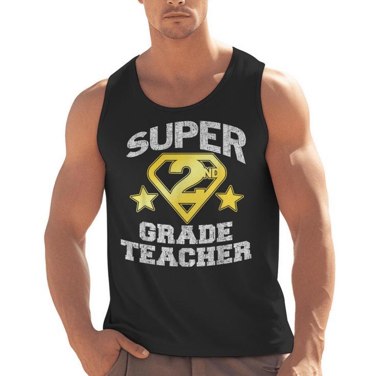 Super 2nd Grade Teacher Hero Men Tank Top