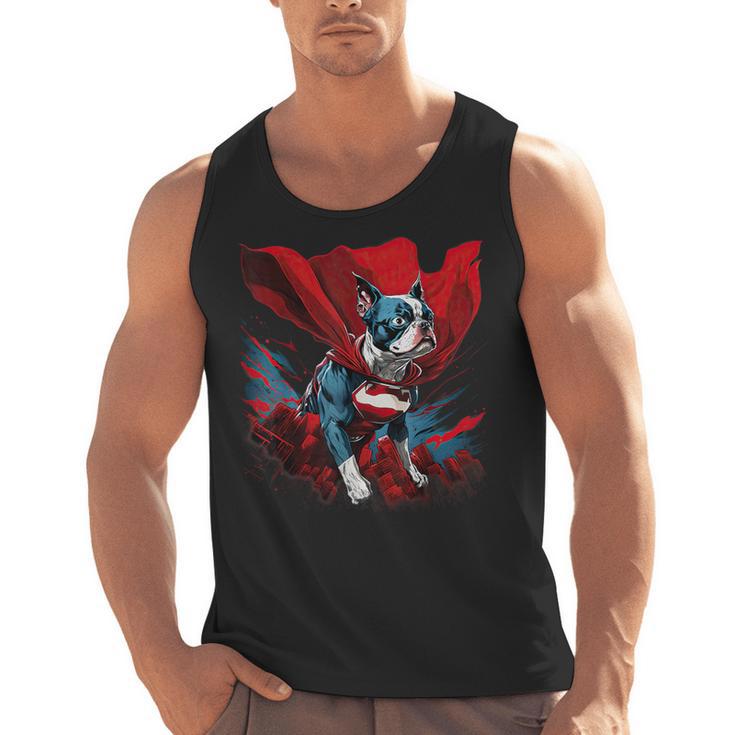 Super Power Superhero Boston Terrier Dog For Men Women Kids Men Tank Top, trending gift