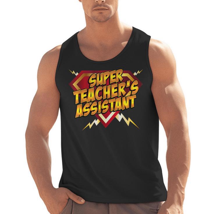 Super Teacher's Assistant Educational Superhero Men Tank Top