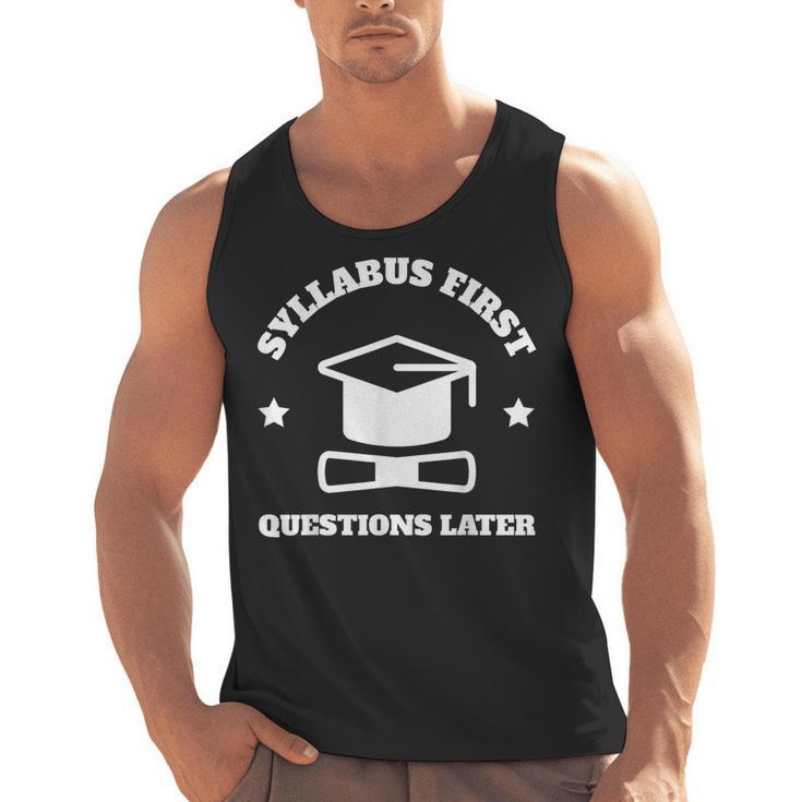 SYLLABUS PROFESSOR TEACHER Men Tank Top