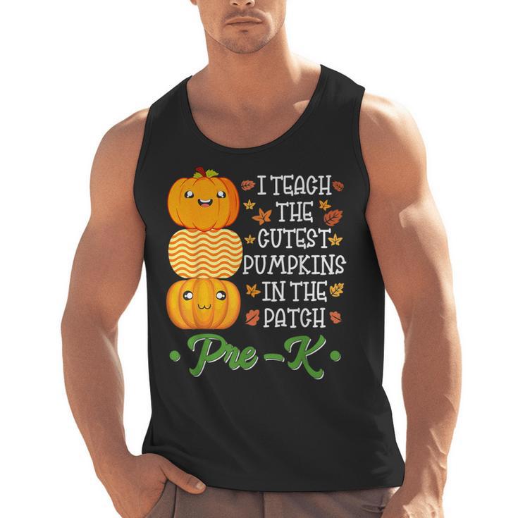 I Teach Cutest Pumpkins In Patch Thanksgiving Teacher Pre-K For Men Women Men Tank Top
