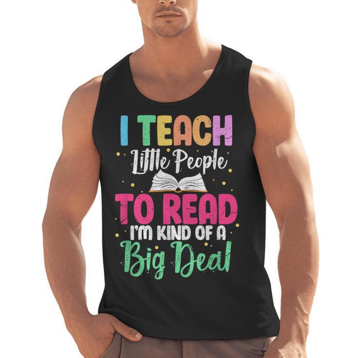 I Teach Little People To Read Reading Teacher For Men Women Girls Kids Men Tank Top