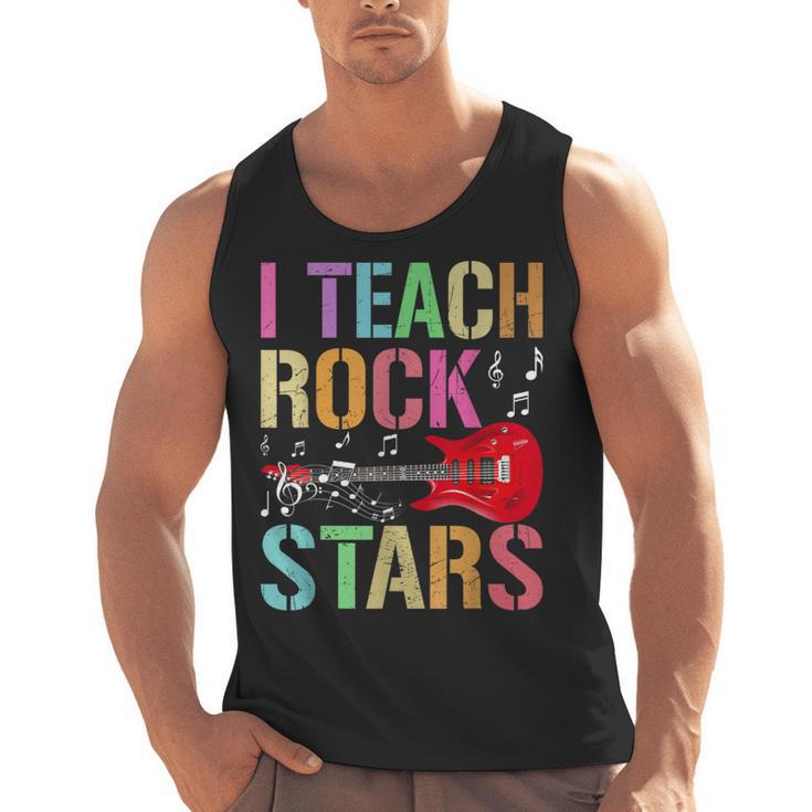 I Teach Rockstars Band Vibes Teacher Rocks My Music Teaching Men Tank Top