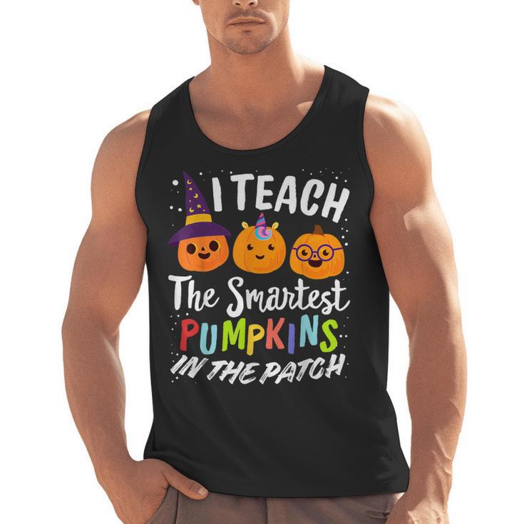 I Teach The Smartest Pumpkins The Patch Teacher Fall Season For Men Women Kids Men Tank Top