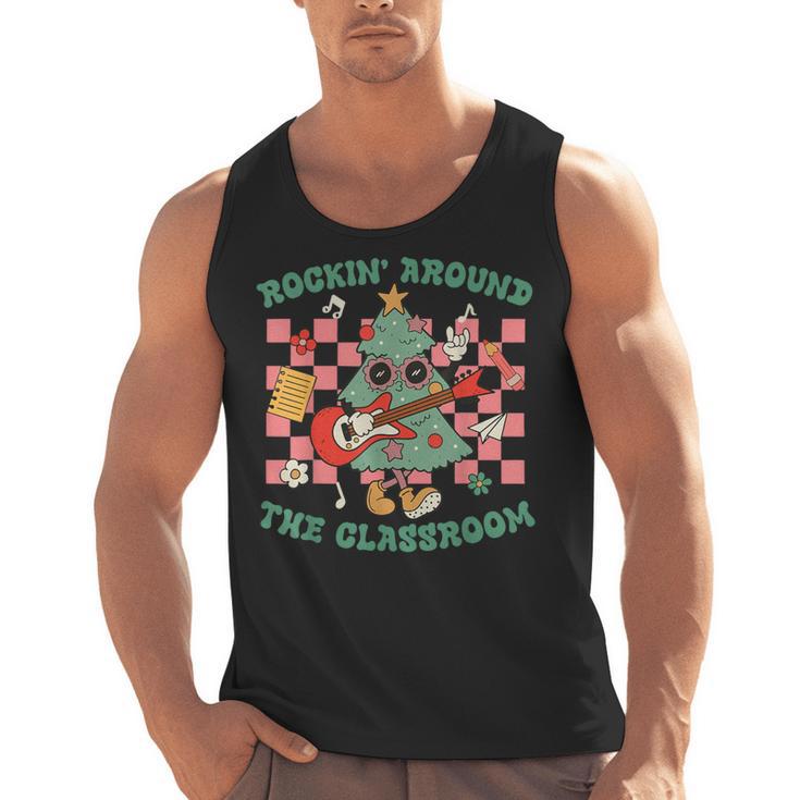 Teacher Christmas Rockin' Around The Classroom Men Women Kids Men Tank Top