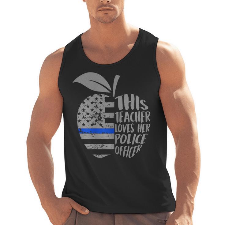This Teacher Loves Her Police Officer Wife Saying Men Tank Top