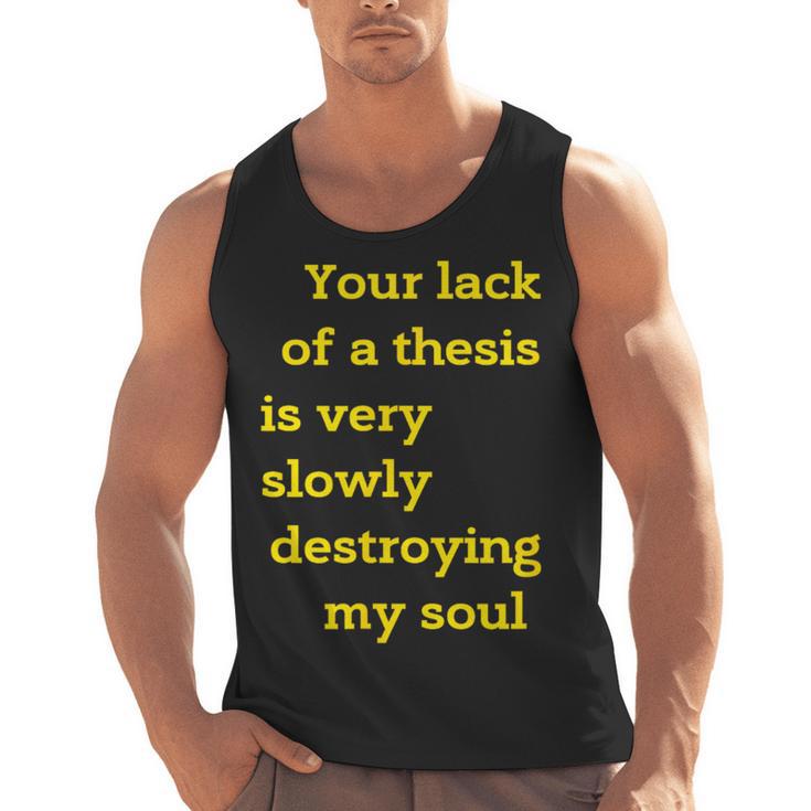 Teacher Or Professor Essay Thesis Writing Joke For Men Women Men Tank Top