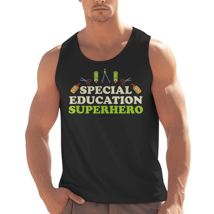 Teacher Superhero Student Educator Special Education Men Tank Top