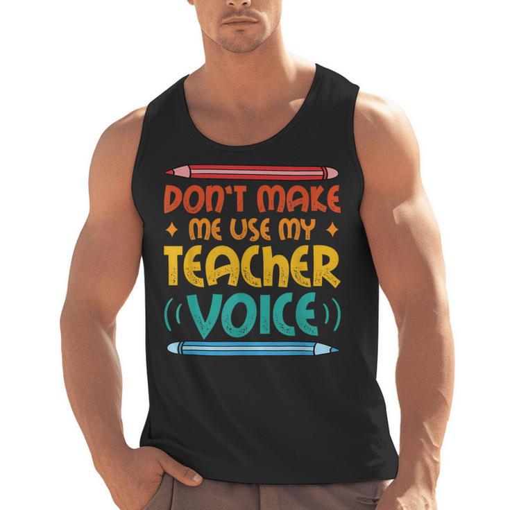 Teacher Voice Teacherlife Primary School Teacher Men Tank Top