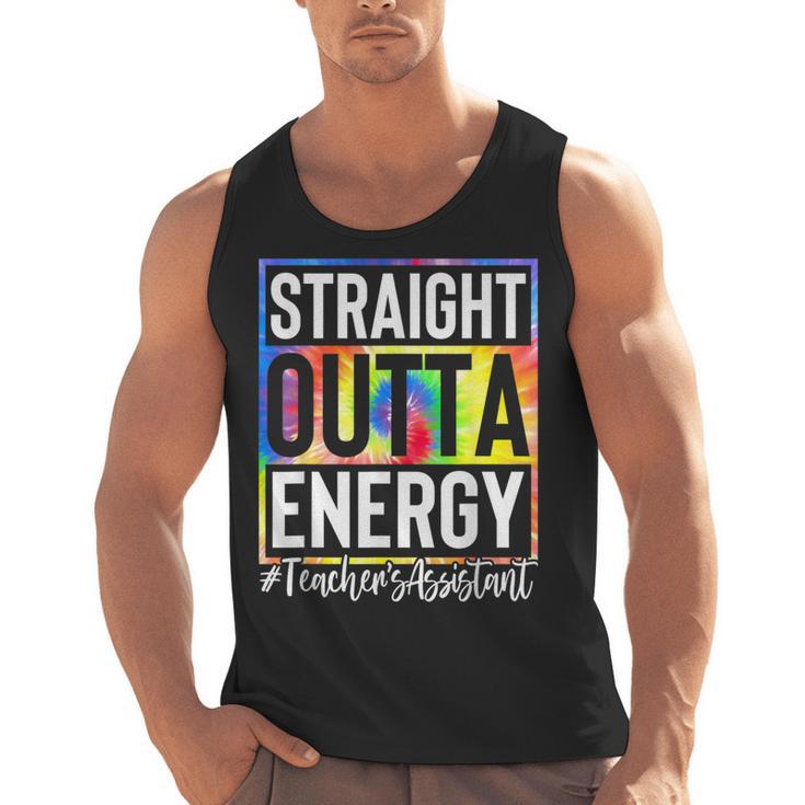 Teacher's Assistant Straight Outta Energy Teaching Tie Dye For Men Women Men Tank Top