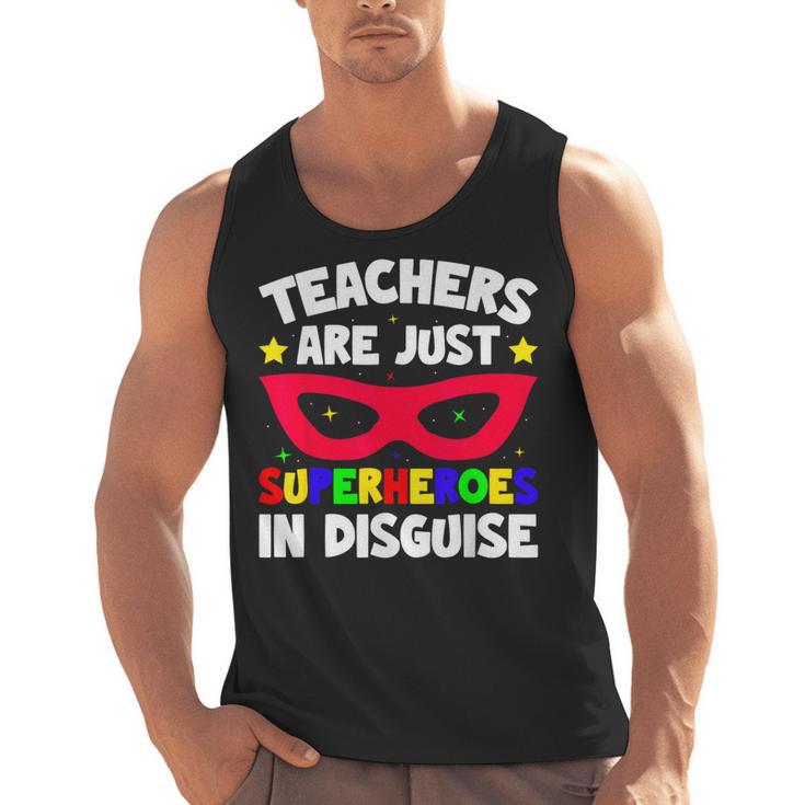 Teachers Are Just Superheroes In Disguise School Men Tank Top
