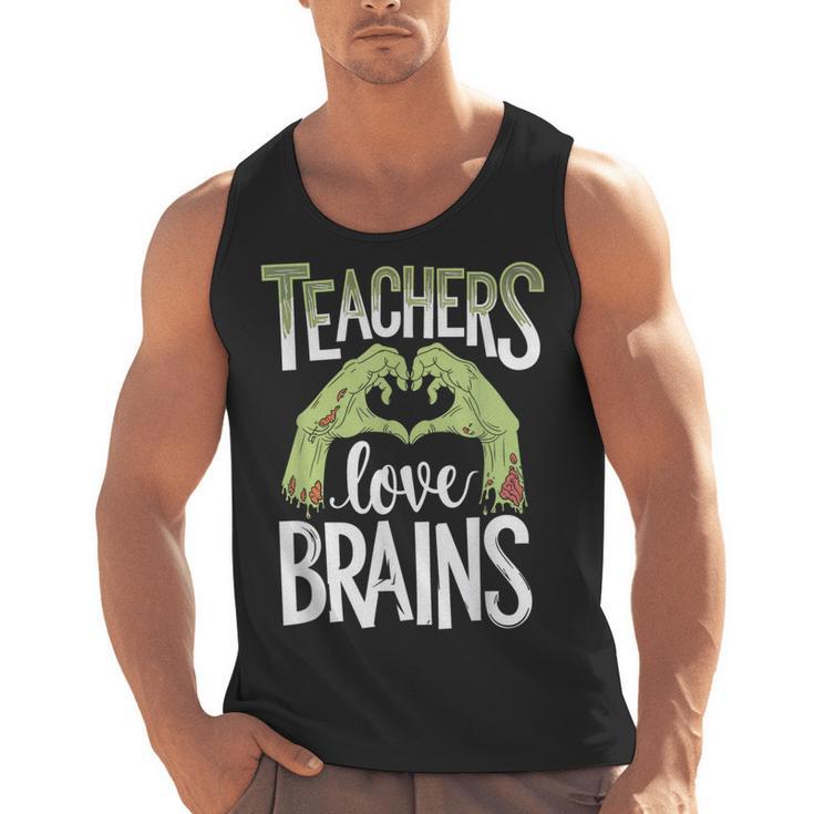 Teachers Love Zombie Teacher Halloween Fun Men Tank Top