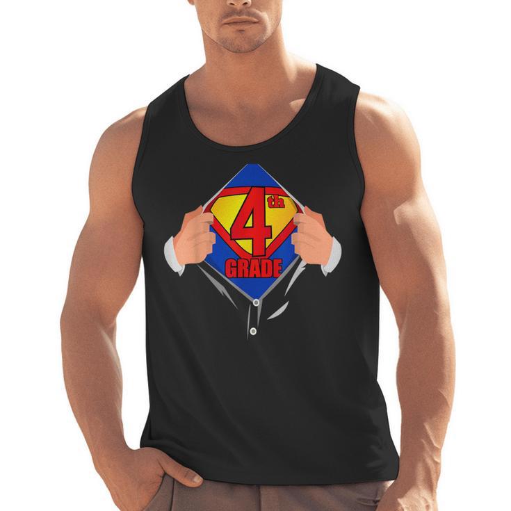 Teachers Are Superheroes 4th Grade Super Teacher Staff Men Women Men Tank Top