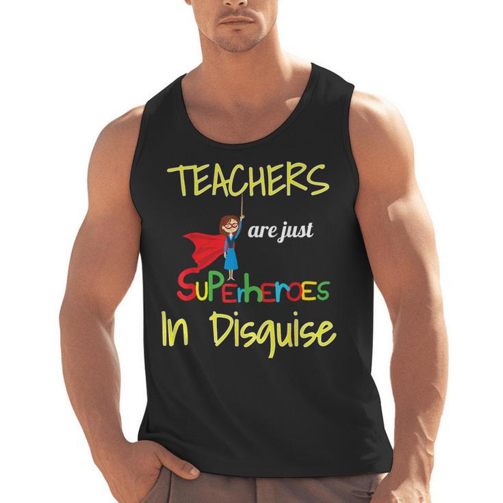 Teachers Are Superheroes First Day School T-Shirt Men Tank Top