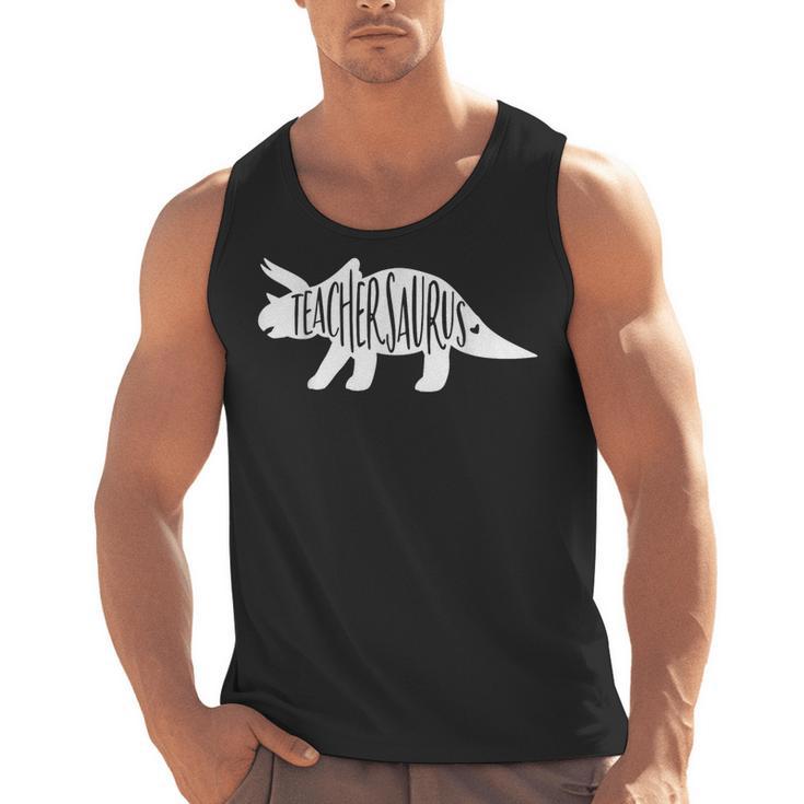 Teachersaurus Like A Normal Teacher Awesome Dinosaur Teacher Men Women Girls Kids Men Tank Top