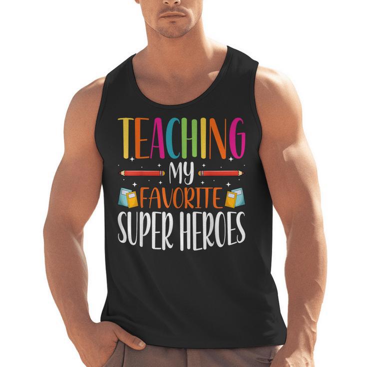 Teaching My Favorite Superheros Men Women SPED Teacher Men Tank Top