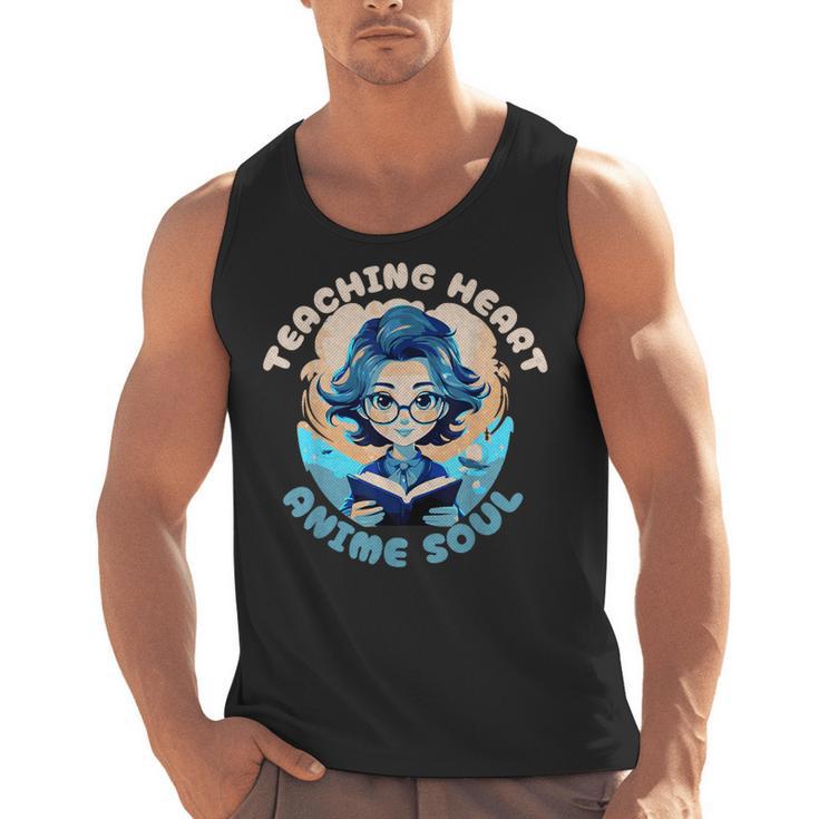 Teaching Heart Anime Soul Teacher Otaku Manga Men Tank Top