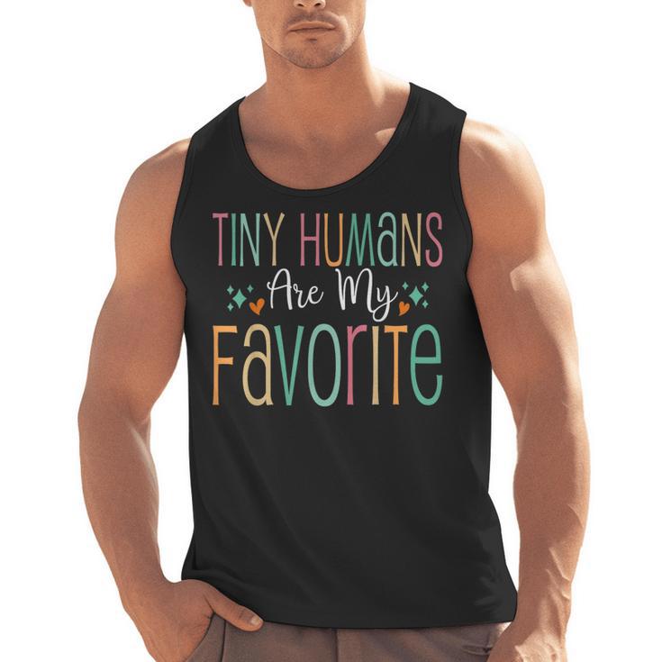 Teaching Preschool Teacher Tiny Humans Are My Favorite Men Tank Top