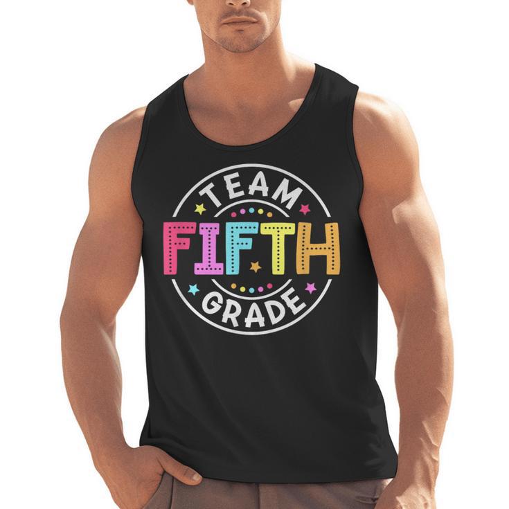 Team Fifth Grade Teacher Back To School 5th Grade Squad Kids Men Tank Top