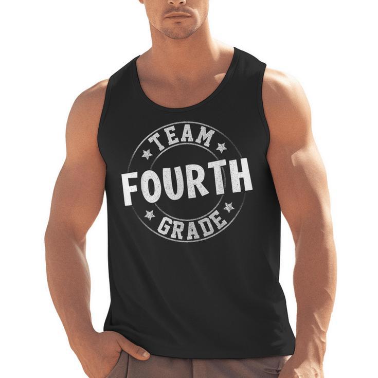 Team Fourth Grade Teacher Student Back To School 4th Grade Men Tank Top
