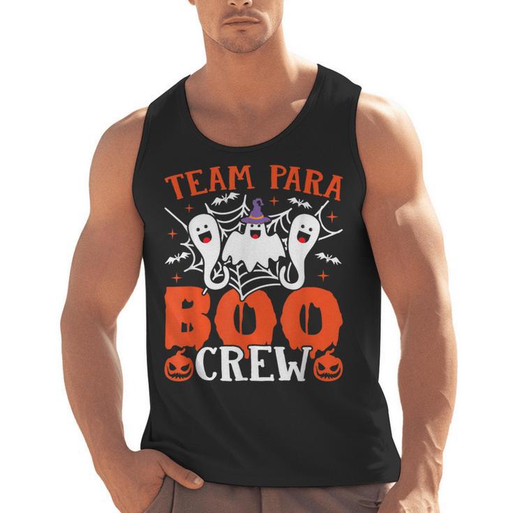 Team Para Boo Crew Halloween Ghost Paraprofessional Teacher Men Tank Top
