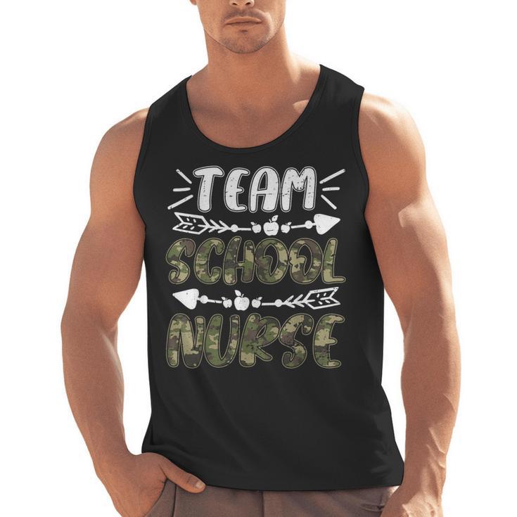 Team School Nurse Camo Teacher Student Back To School For Men Women Men Tank Top