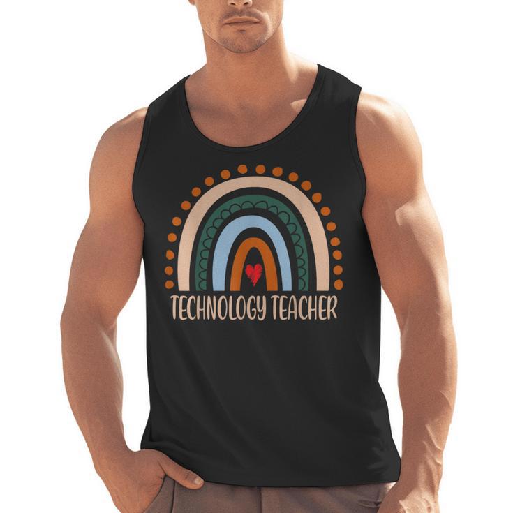 Technology Teacher Rainbow Appreciation Day Back To School For Men Women Men Tank Top