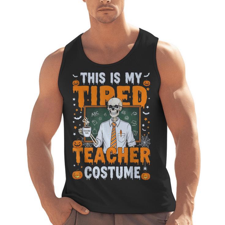 This Is My Tired Teacher Costume Halloween Costumes Men Tank Top