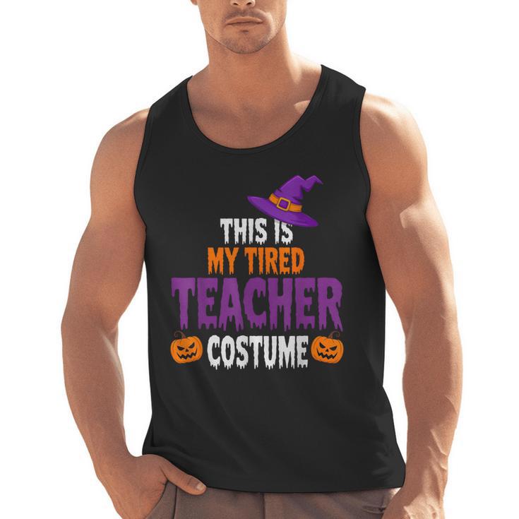 Tired Teacher Costume For Halloween Teachers Men Tank Top