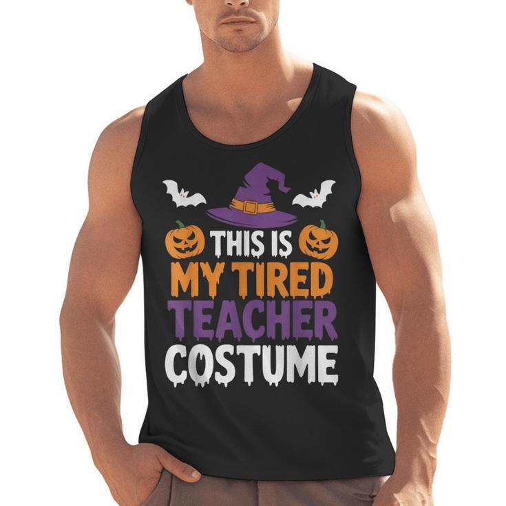 Tired Teacher Costume For Humor Halloween Men Tank Top