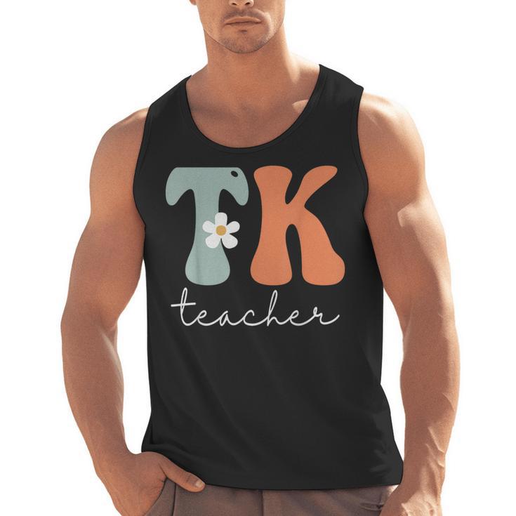 TK Teacher Retro Groovy Vintage Happy First Day Of School Men Tank Top