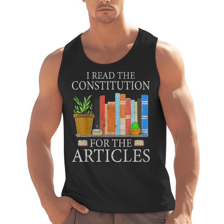History Teacher I Read The Constitution For The Articles For Men Women Men Tank Top